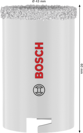Bosch 43 mm tellis- ja pehmete plaatide augusaag.